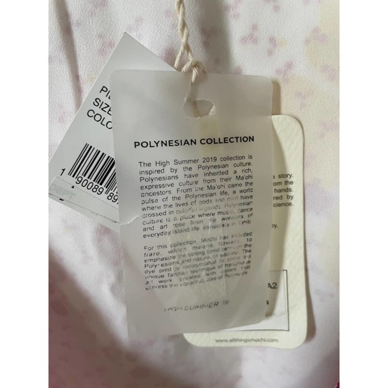 All Things Mochi Dory Mini Wrap Dress Pink Fuchsia Large New — image 7 of 8